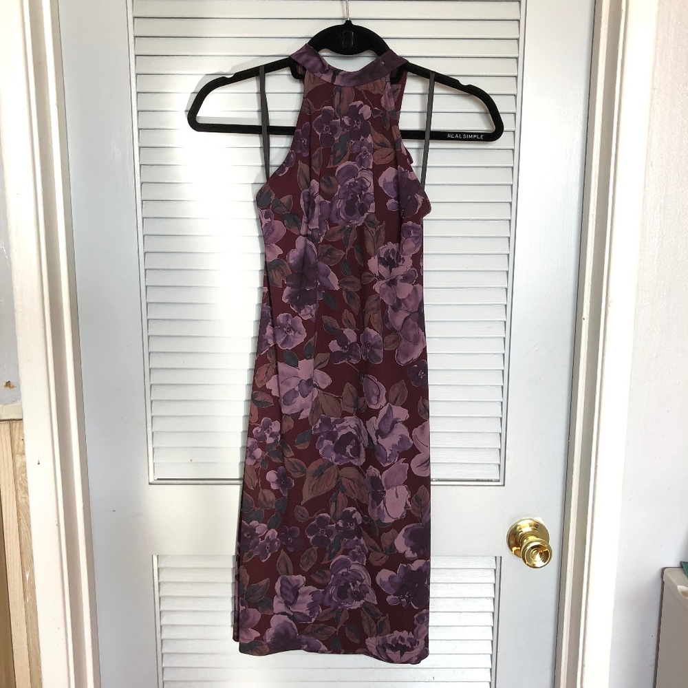 90s Vintage fitted floral dress